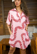 Meli Aloha Dress- Lei ʻAʻaliʻi - Pink