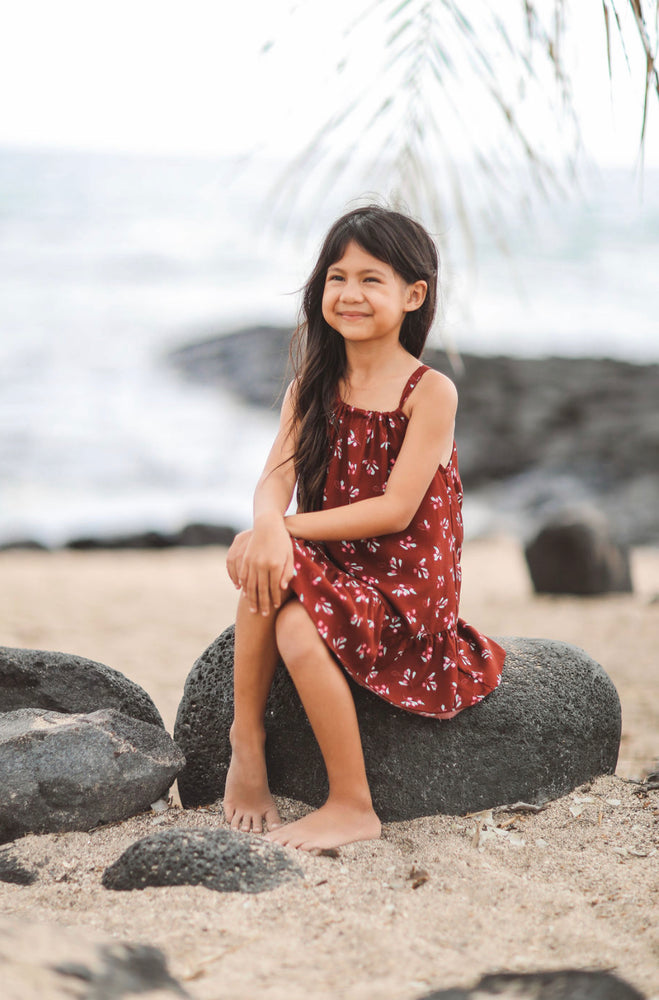 Keiki Dress - ʻAʻaliʻi Maroon