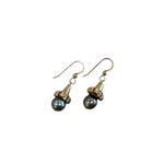 14k Puakenikeni Drop Earrings w/ Pearl