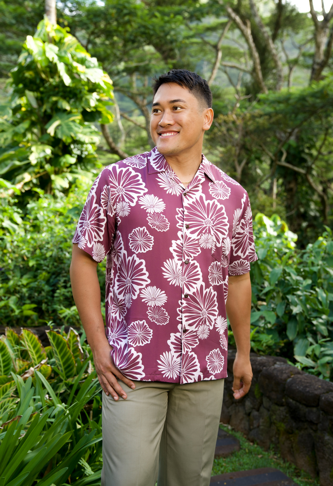 Kāne Aloha Shirt - ʻĀkulikuli Purple