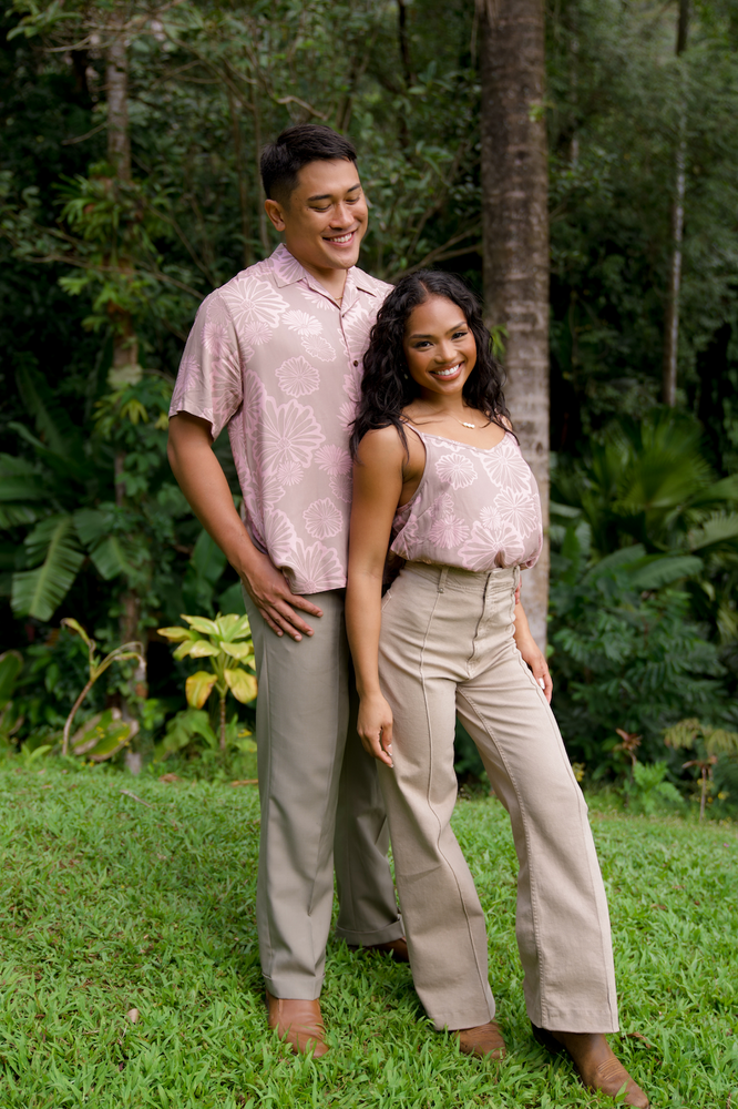 Kāne Aloha Shirt - ʻĀkulikuli Pink