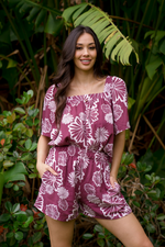 Pua Peasant Top - ʻĀkulikuli Purple