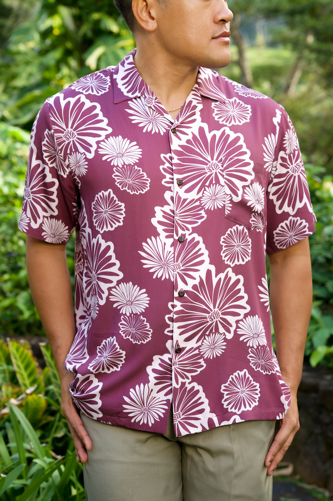 Kāne Aloha Shirt - ʻĀkulikuli Purple